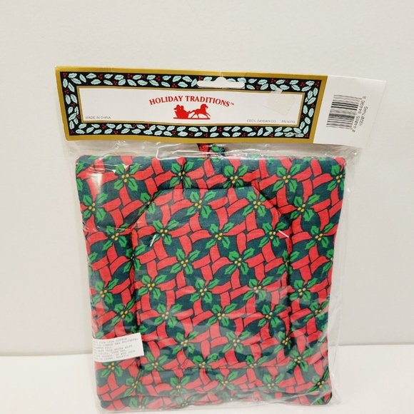 VTG 2 Scented Holiday Christmas Red Cardinal Bird Birdhouse Oven Pot Holders - Picture 4 of 4